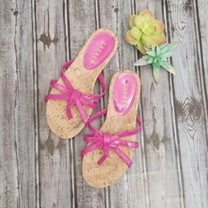 LRL Pink Strappy Sandals